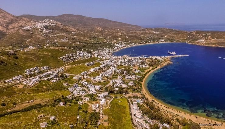Κατασκευή εξωτερικού δικτύου ύδρευσης οικισμών Πύργου και Παναγιάς Σερίφου