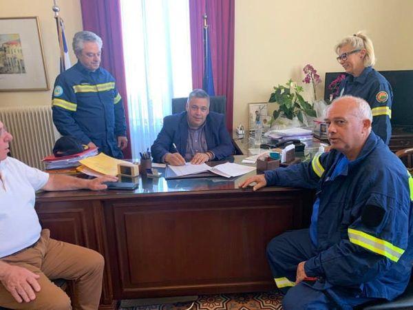 Παραχώρηση χρήσης αγροτεμαχίου στους εθελοντές δασοπυροσβέστες από τον Δήμο Άνδρου