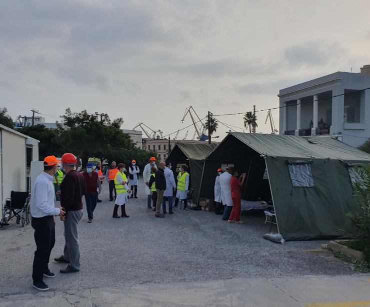 Άσκηση ετοιμότητας στο Γενικό Νοσοκομείο Σύρου 