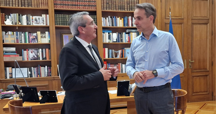 Συνάντηση με τον Πρωθυπουργό πραγματοποίησε ο Γιώργος Χατζημάρκος