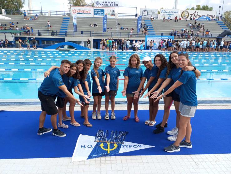 Με 12 μετάλλια επέστρεψε ο Ναυτικός Όμιλος Σύρου