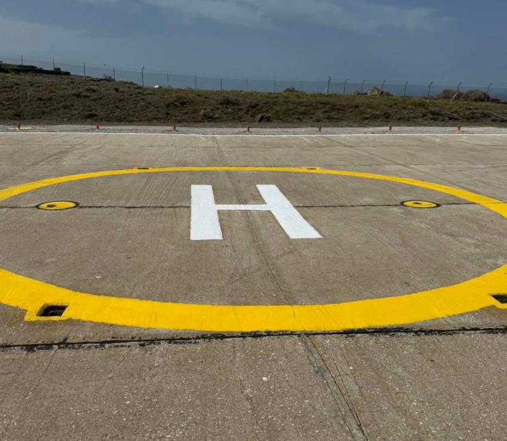 Επαναλειτουργεί το ελικοδρόμιο της Θηρασιάς