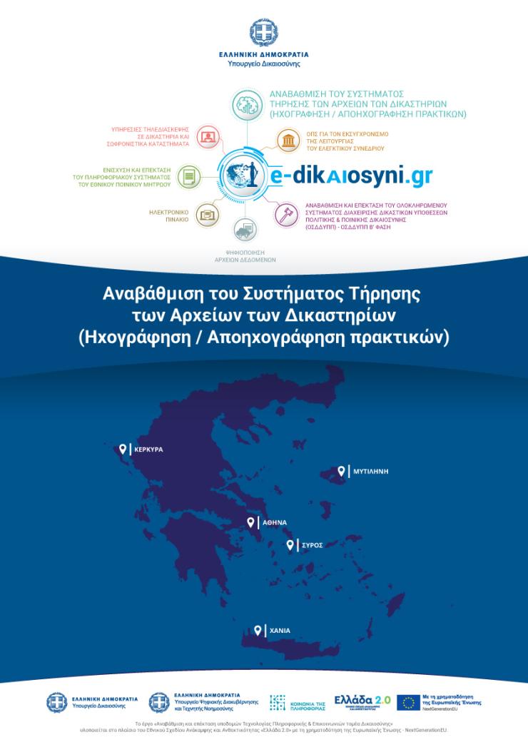 Σύρος: Ημερίδα για την αναβάθμιση των δικαστικών αρχείων και την ψηφιακή καταγραφή πρακτικών