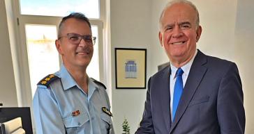 Συνάντηση με τον Υφυπουργό Προστασίας του Πολίτη πραγματοποίησε ο Πρόεδρος της Ένωσης Αξιωματικών Αστυνομίας Νοτίου Αιγαίου