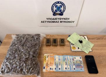 Μύκονος: Συνελήφθη 21χρονος για μεταφορά ναρκωτικών προς διακίνηση