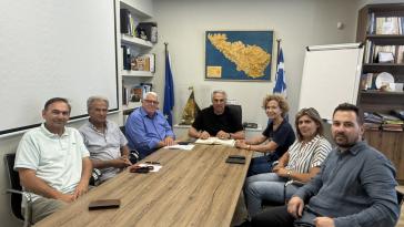 Επίσκεψη του αντιπεριφερειάρχη Πρωτογενούς Τομέα, Φιλήμονα Ζαννετίδη, στο Δήμο Τήνου
