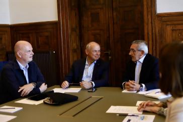 Συνάντηση του Γιώργου Χατζημάρκου με τον CEO του TUI Group Sebastian Ebel 