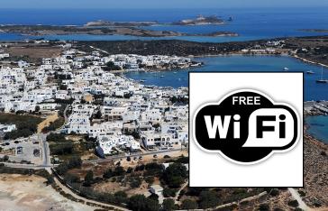 Συνεχίζει να ξεχωρίζει η Αντίπαρος, προσφέροντας δωρεάν δίκτυο WiFi σε όλους