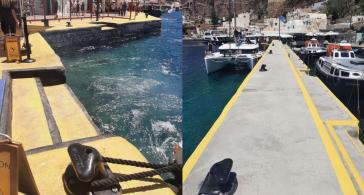 Εγκατάσταση 35 νέων δεστρών στα λιμάνια της Σαντορίνης