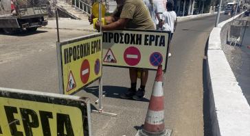 Προσωρινή διακοπή κυκλοφορίας στον παραλιακό δρόμο του Φοίνικα λόγω καθίζησης