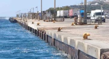 Ολοκληρώθηκε η αποκατάσταση των κρηπιδωμάτων στο νέο λιμάνι της Μυκόνου