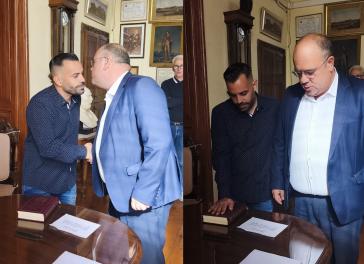 Ορκωμοσία του νέου Δημοτικού Συμβούλου Κυριάκου Μανουδάκη 