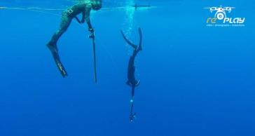 Εναέριες και υποβρύχιες λήψεις από τους αγώνες υποβρύχιας αλιείας 