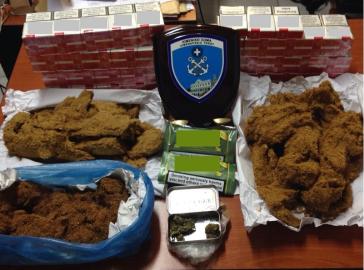 Σύλληψη στην Τήνο για λαθρεμπόριο καπνού και ναρκωτικά