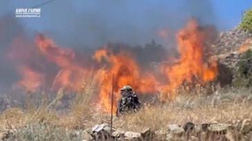 Η Πολιτική Προστασία της ΠΝΑι για τη συνδρομή όλων στην κατάσβεση της πυρκαγιάς