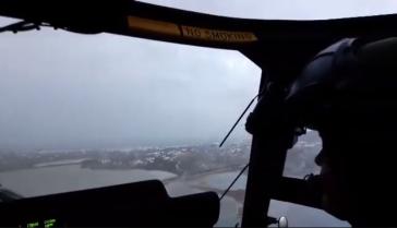 Υπό έντονες καιρικές συνθήκες η παραλαβή ασθενούς [Vid]