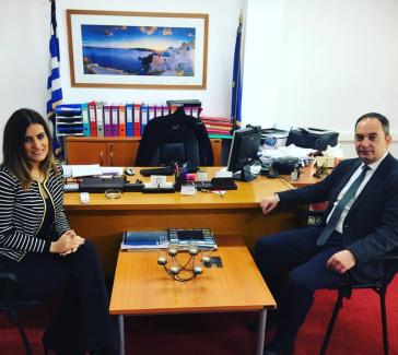 Συναντήσεις της Θ. Λειβαδάρου για θέματα της Σαντορίνης