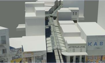 “Στον πάγο” το έργο στεγάστρων της οδού Χίου 