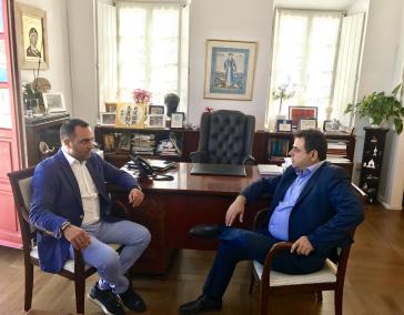 Στον Δήμαρχο Μυκόνου ο Υφ. Ναυτιλίας, Νεκτάριος Σαντορινιός 