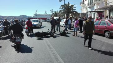  Τροχαίο ατύχημα στην παραλιακή ζώνη της Ερμούπολης 