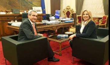 Συνάντηση Φ. Γεννηματά με τον Γ. Χατζημάρκο 