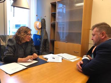 Συνάντηση Μανόλη Ορφανού με την Ευρωβουλευτή Μαρία Σπυράκη 