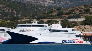 To CALDERA VISTA προσωρινά στα ενδοκυκλαδικά δρομολόγια 