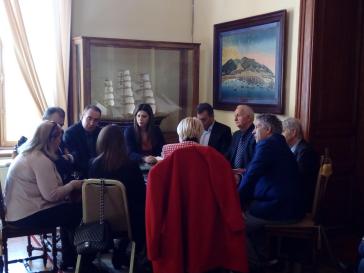 Συνάντηση Ν. Λειβαδάρα με την Υφυπουργό Παιδείας στη Σύρο 