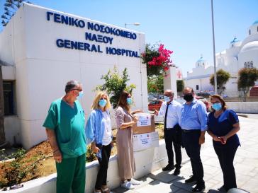 Παράδοση μοριακού αναλυτή στο Νοσοκομείο Νάξου