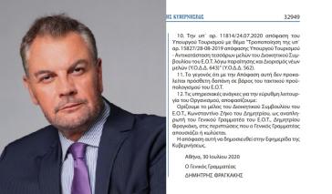  Ο Κωνσταντίνος Ζήκος νέος αναπληρωτής Γενικός Γραμματέας του ΕΟΤ 