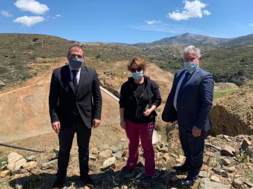 Ο Φίλιππος Φόρτωμας στο φράγμα Τσικαλαριού Ποταμιάς της Νάξου