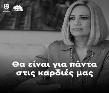 Θα συνεχίσουμε στον δρόμο της πολιτικής παρακαταθήκης που άφησε η Φ. Γεννηματά