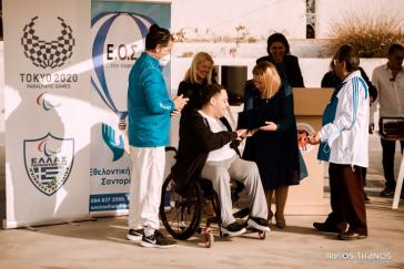 Βράβευση παραολυμπιονικών στη Σαντορίνη