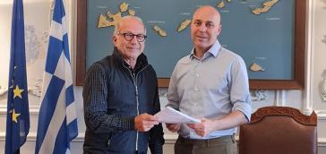 Στον αντιπεριφερειάρχη Κυκλάδων ο Υφυπουργός Περιβάλλοντος, Γιώργος Αμυράς 