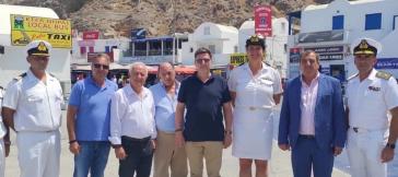 Στη Σαντορίνη ο Υπουργός Ναυτιλίας, Μ. Βαρβιτσιώτης
