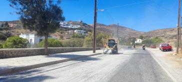 Νέος κύκλος ασφαλτοστρώσεων στο επαρχιακό δίκτυο της Σύρου 