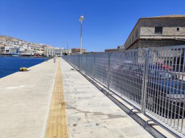 Νέα περίφραξη στον χώρο της κρουαζιέρας 