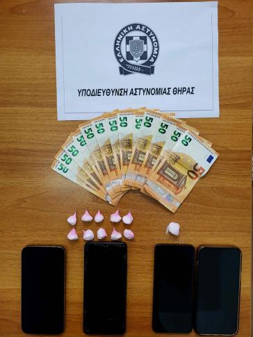 Σαντορίνη: Εξαρθρώθηκε 3μελής συμμορία που διακινούσε κοκαϊνη στο νησί