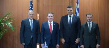 Συνάντηση του Β. Κικίλια, με τον υπουργό Εσωτερικών των Ηνωμένων Πολιτειών