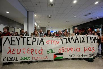 Global Sumud Flotilla: Έφτασαν στην Ελλάδα οι 27 ακτιβιστές