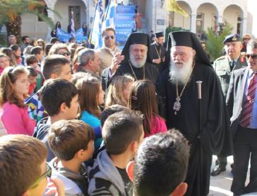 Επίσημη υποδοχή Αρχιεπισκόπου στον Ι.Ν. Μεταμορφώσεως