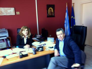 Επίσκεψη Δημήτρη Κρητικού στο αεροδρόμιο Διαγόρας της Ρόδου