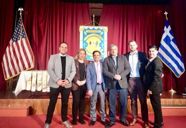 Ο Δήμαρχος και ο πρόεδρος του Δημοτικού Συμβουλίου Μυκόνου στην ομογένεια των ΗΠΑ