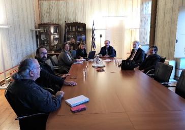 Επίσκεψη του Ευρωβουλευτή Νότη Μαριά στο Επιμελητήριο Κυκλάδων