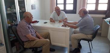 Οι υποψήφιοι βουλευτές του ΣΥΡΙΖΑ Α. Συρίγος και Ν. Συρμαλένιος στην Ίο