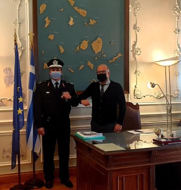 Συνάντηση Γ. Λεονταρίτη με τον νέο Περιφερειακό Αστυνομικό Διευθυντή Ν. Αιγαίου 
