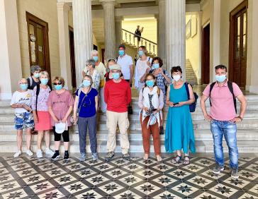 Υποδοχή Γάλλων τουριστών στο Δημαρχιακό Μέγαρο Ερμούπολης