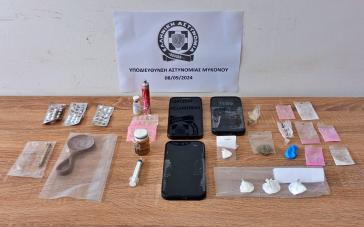Μύκονος: Σύλληψη τεσσάρων ατόμων για διακίνηση ναρκωτικών ουσιών