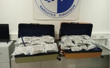 Πιάστηκαν με 44 κιλά κάνναβη στο “Ελευθέριος Βενιζέλος”