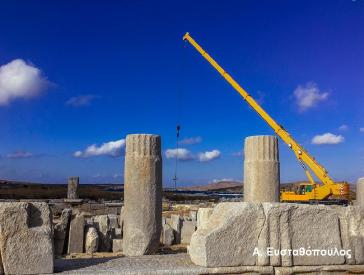 Αναστήλωση της στοάς του Φιλίππου Ε’ στη Δήλο